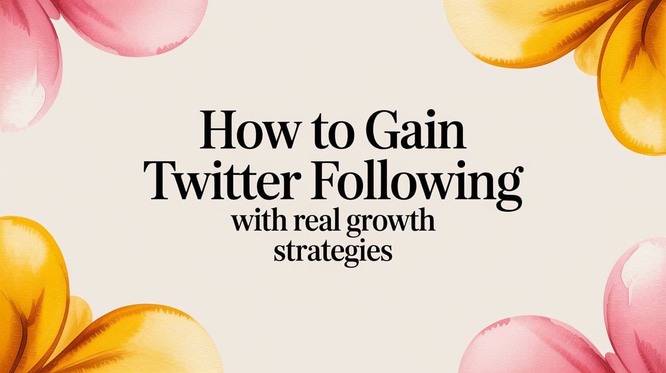 How to Gain Twitter Following with Real Growth Strategies