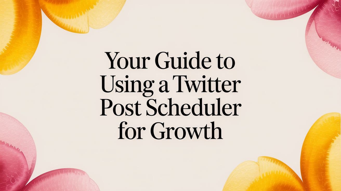 Your Guide to Using a Twitter Post Scheduler for Growth