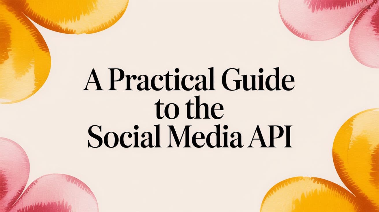 A Practical Guide to the Social Media API