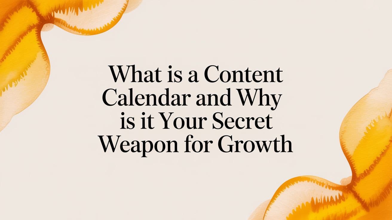 What Is a Content Calendar and Why Is It Your Secret Weapon for Growth