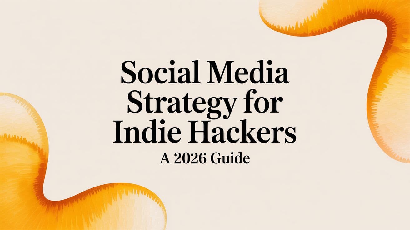 Social Media Strategy for Indie Hackers: A 2026 Guide