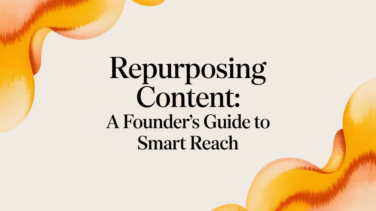Repurposing Content: A Founder's Guide to Smart Reach