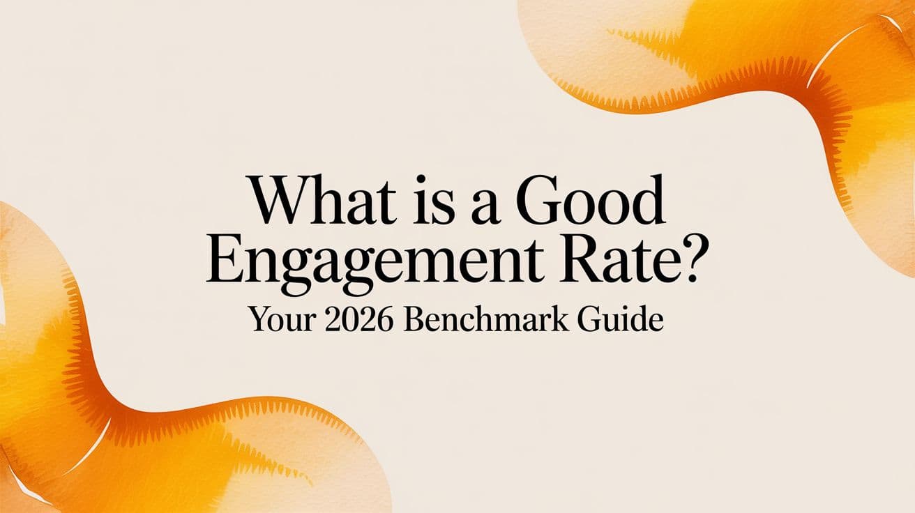 What Is a Good Engagement Rate? Your 2026 Benchmark Guide