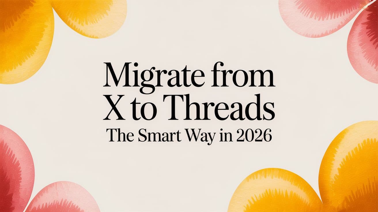 Migrate From X to Threads The Smart Way in 2026