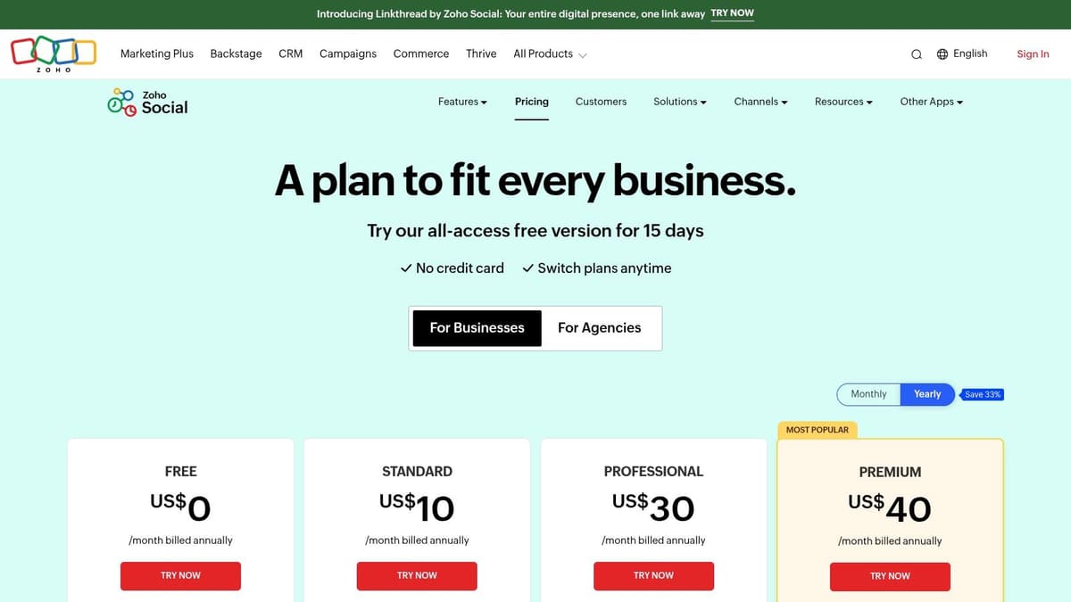 Zoho Social