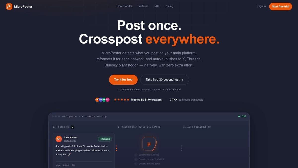 Screenshot from https://microposter.so