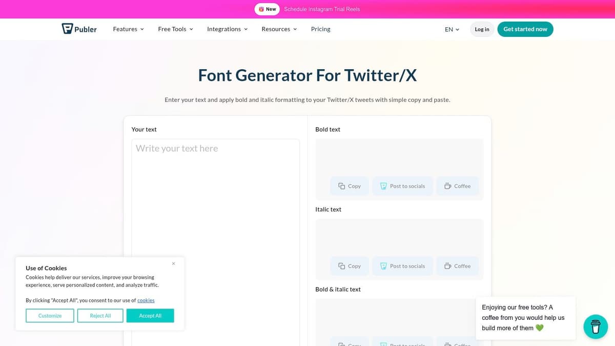 Publer – Twitter Bold & Italic Tool