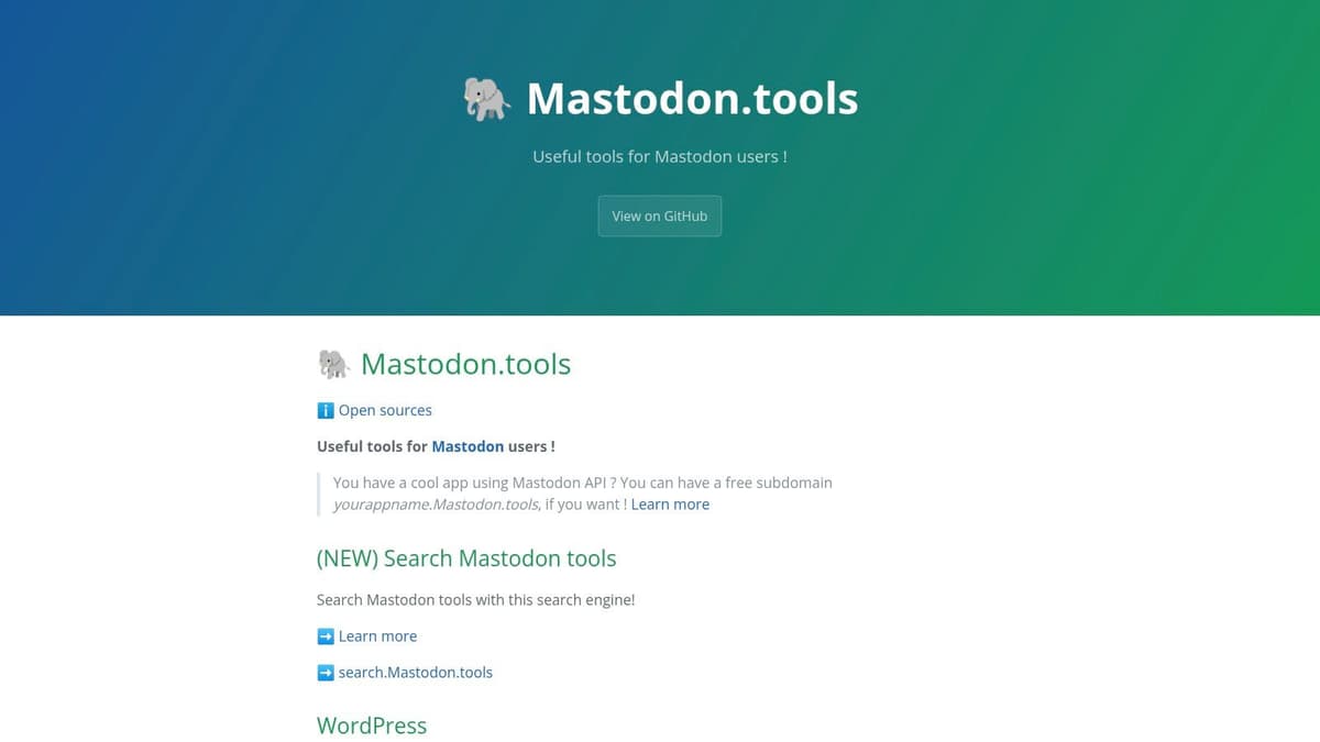 Mastodon Scheduler (mastodon.tools)